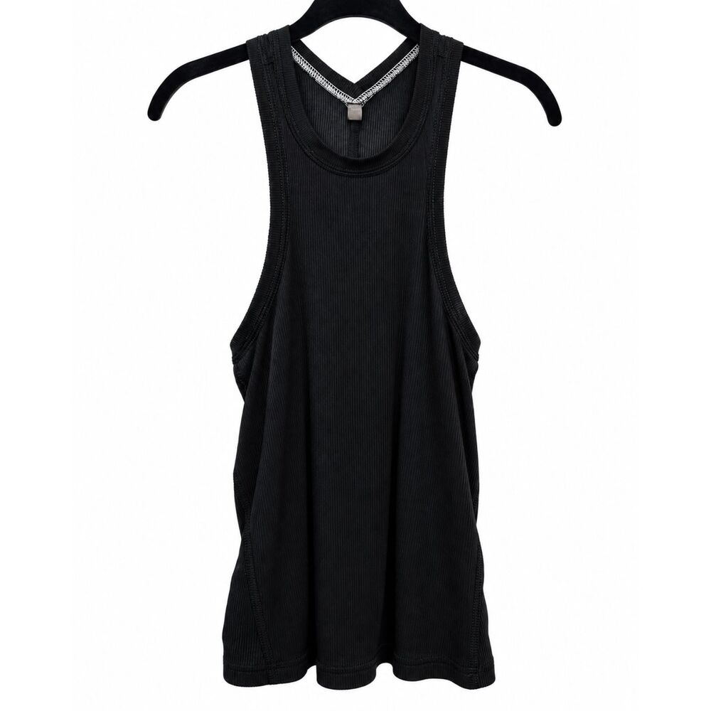 Free People Movement Black Ribbed Racerback Tank Top Women’s Small Activewear